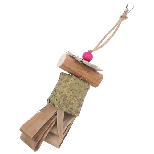 BESPORTBLE Essbares Papagei-Spielzeug Holz Vogel-kauspielzeug Für Sittiche Vogelkäfig Hängespielzeug Widerstand BESPORTBLE Essbares Papagei-Spielzeug Holz Vogel-kauspielzeug Für Sittiche Vogelkäfig Hängespielzeug Widerstand von BESPORTBLE