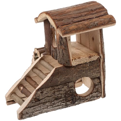 BESPORTBLE Rattenkäfig-Spielzeug Hamsterschloss Aus Holz – Haustierbedarf Holznest Für Chinchilla von BESPORTBLE