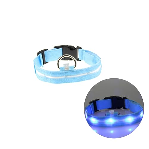 BESPORTBLE blinkendes Haustierhalsband geführte Haustierhalsband aus Nylon LED-Hundehalsband Blinkendes Halsband für Hunde maschendraht beleuchteter Kragen LED-Haustierhalsband von BESPORTBLE