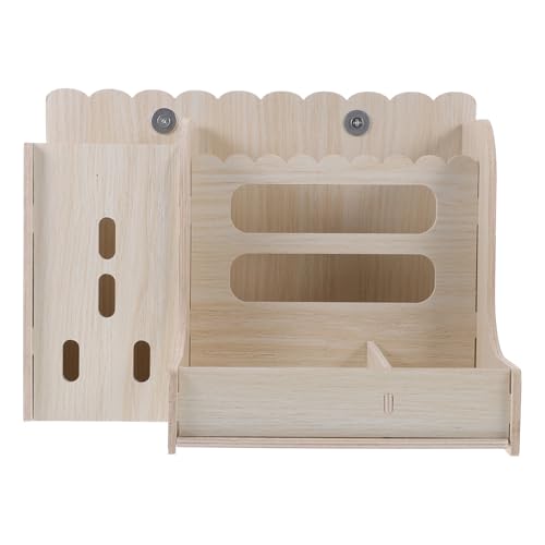 BESPORTBLE Heu-futterspender 4-in-1-design Robustes Holzmaterial Leicht Zu Reinigen Für Kaninchen von BESPORTBLE
