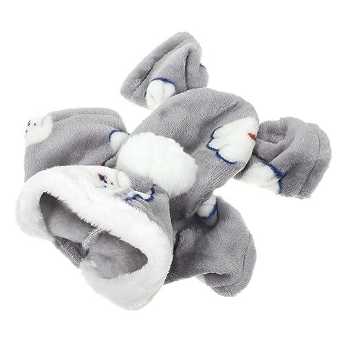BESPORTBLE Warme Hundekleidung Plüsch-Baumwoll-hundepullover Bequem Zum Tragen Für Die Fellpflege Grau XL von BESPORTBLE