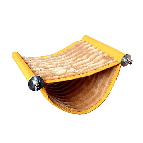 BESPORTBLE luxuriöses Etagenbett Hängematte für Etagenbetten Doppellagiges Hängenest Kleintierspielzeug Hamsterspielzeug Klassische Passform schlafendes Nest Schlafbett Hölzern Yellow von BESPORTBLE