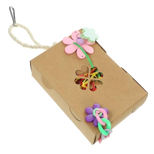 BESPORTBLE Parrot Hängespielzeug Aus Bunten Papierstreifen Kauspielzeug Für Vögel Für Wellensittiche Und Nymphensittiche Sicheres Und Langlebiges Spielzeug Zum Zerkleinern Und Spielen Im von BESPORTBLE