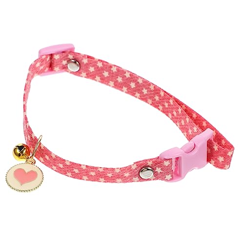 BESPORTBLE Verstellbares Katzenhalsband mit Glocke Weiches Süßes Katzenhalsband für Partys Muster BESPORTBLE Verstellbares Katzenhalsband mit Glocke Weiches Süßes Katzenhalsband für Partys Muster von BESPORTBLE