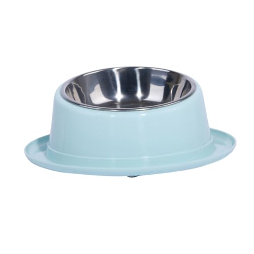 Katzennapf Hundewassernapf Kein Verschütten Langsamer Fressnapf Für Hunde Hundenapf Hunde Wasserbrunnen Hundefutter Nahrung Wasser Feeder Futternapf Haustiernapf Hundegeschirr Blue BESPORTBLE von BESPORTBLE