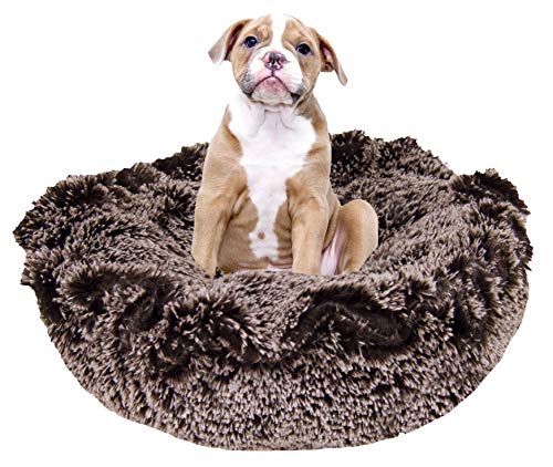 BESSIE AND BARNIE Shag Deluxe-Hundebett für Haustiere, mattierte Weide, Ultra-plüschig, für Hunde und Haustiere von Bessie + Barnie