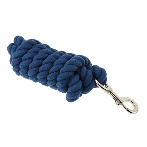 BESSTUUP BESSTUUP Pferde-Schlüsselband, 2,5 m, mit Mosuqueton-Pferde-Accessoire, Baumwollgewebe, Marineblau von BESSTUUP