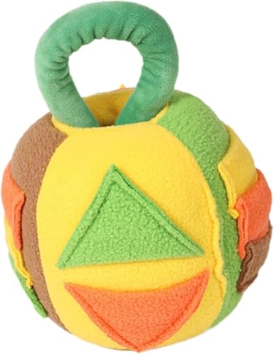 BESSTUUP Interaktiver Leckerli-Ball für Hunde – Langsames Feeder-Anreicherungsspielzeug für geistige Stimulation, Langeweile Linderung und Entwicklung der Futtersuche (Gelb) von BESSTUUP