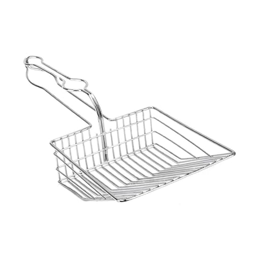 BESSTUUP Katzenstreu Scooper für kleine Haustiere Eisennetz Abfall Scooper mit Griff für Eidechsen, Aquarium, Terrarium von BESSTUUP