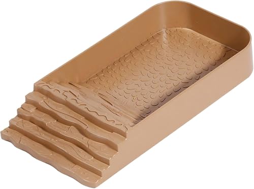 BESSTUUP Reptilien Wasserteller, Schildkröten-Feeder Glasbox Zubehör, Rampe, Schildkröte Fütterungsplatte Reptilien Badebecken von BESSTUUP
