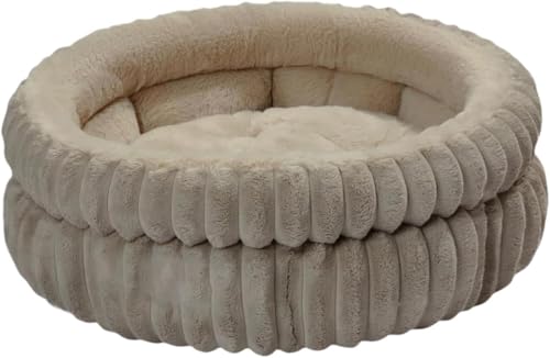 BESSTUUP Rundes Hundebett, Haustier, Katze, Nest, Herbst, Winter, Hundehütte, rutschfeste Unterseite, selbstwärmendes Bett für Chihuahua, Pudel BESSTUUP Rundes Hundebett, Haustier, Katze, Nest, Herbst, Winter, Hundehütte, rutschfeste Unterseite, selbstwärmendes Bett für Chihuahua, Pudel von BESSTUUP