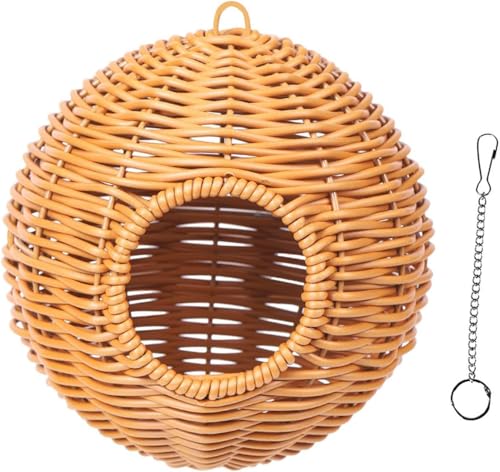BESSTUUP Vogelnest-Hängematte für Papageien, Sitzstange, Käfigzubehör, stabile Hängebetten, Nisthäuser für Aras von BESSTUUP