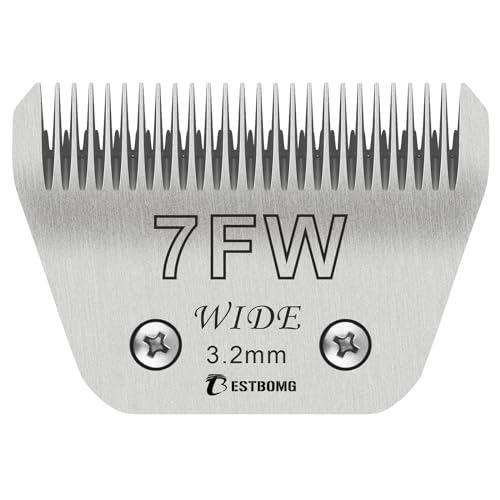 BESTBOMG Hundepflege Ersatzklinge kompatibel mit Andis/Wahl/Oster Hundeschermaschine (7FW) von BESTBOMG