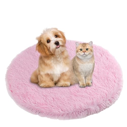 BESTORI Hundebett Flauschig Katzen Schlafplatz Matte Waschbar Hundekissen Haustierbett Weiche Polsterung für Kleine Mittel Große Haustier, Hellrosa, 80 x 80 cm BESTORI Hundebett Flauschig Katzen Schlafplatz Matte Waschbar Hundekissen Haustierbett Weiche Polsterung für Kleine Mittel Große Haustier, Hellrosa, 80 x 80 cm von BESTORI