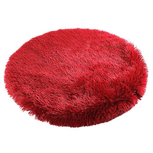 BESTORI Hundebett Flauschig Katzen Schlafplatz Matte Waschbar Hundekissen Haustierbett Weiche Polsterung für Kleine Mittel Große Haustier, Rot, 80 x 80 cm BESTORI Hundebett Flauschig Katzen Schlafplatz Matte Waschbar Hundekissen Haustierbett Weiche Polsterung für Kleine Mittel Große Haustier, Rot, 80 x 80 cm von BESTORI