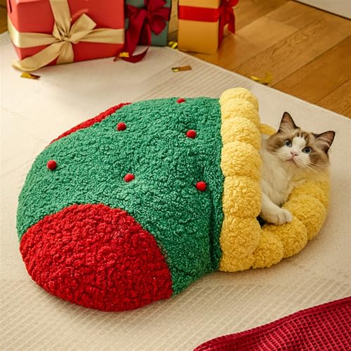 BESTORI Katzenschlafsack für Indoor-Katzen weicher Plüsch Katzenbett Winter warm Katzenversteck für Welpen und Kätzchen Flauschiger Katzentunnel, Grün 01 BESTORI Katzenschlafsack für Indoor-Katzen weicher Plüsch Katzenbett Winter warm Katzenversteck für Welpen und Kätzchen Flauschiger Katzentunnel, Grün 01 von BESTORI