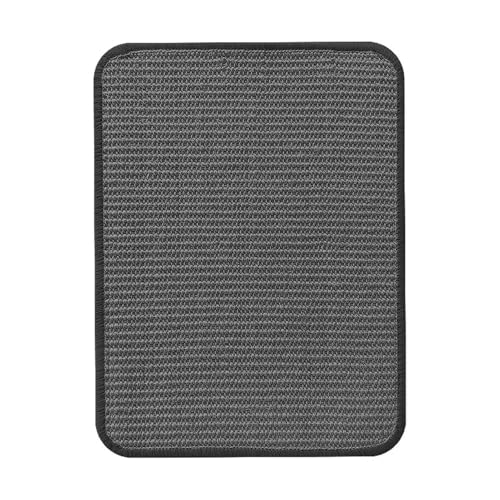 BESTORI Kratzmatte Katze Sisal Kratzteppich widerstandsfähig Fußmatte Klebefixierung Kratzpads für Katzen für Schützt Teppiche Sofa Wand, Grau, 50x80cm von BESTORI
