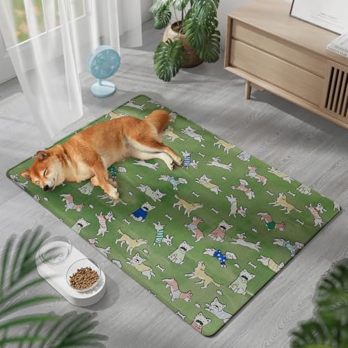 BESTORI Napfunterlage Hunde und Katze rutschfest Saugfähige Waschbar Futtermatten Futternapf Unterlage für Haustier Chien Vert, 85 x 120 cm BESTORI Napfunterlage Hunde und Katze rutschfest Saugfähige Waschbar Futtermatten Futternapf Unterlage für Haustier Chien Vert, 85 x 120 cm von BESTORI