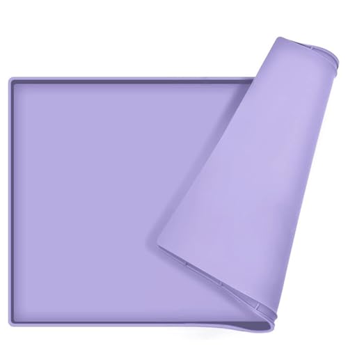 BESTORI Napfunterlage für Hunde Katze rutschfest Silikon Futtermatte wasserdichte Haustierfutter Matte Waschbar Futternapf Unterlage Platzset für Haustiere, Lila 1, 45 x 70 cm BESTORI Napfunterlage für Hunde Katze rutschfest Silikon Futtermatte wasserdichte Haustierfutter Matte Waschbar Futternapf Unterlage Platzset für Haustiere, Lila 1, 45 x 70 cm von BESTORI