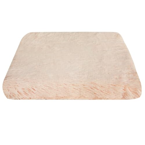 BESTORI Orthopädisches Hundebett Flauschig Weiche Haustierbett Abnehmbar maschinenwaschbar Katzenkissen mit rutschfeste Unterseite, Champagner, 120 x 80 cm von BESTORI