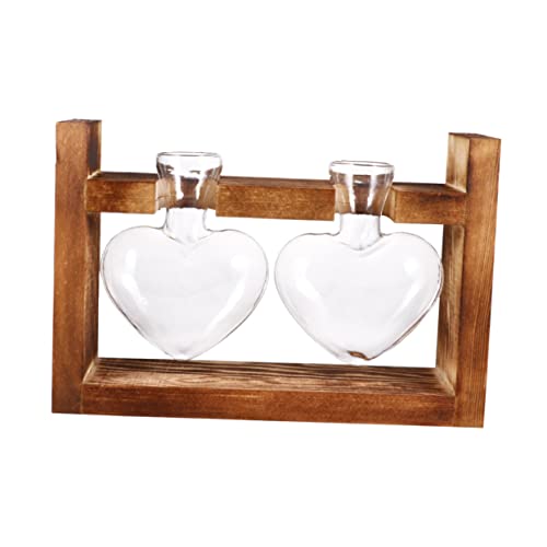 BESTOYARD 2er-Pack Herzvase Mit Holzsockel Hydrokultur-pflanzgefäß Für Zuhause BESTOYARD 2er-Pack Herzvase Mit Holzsockel Hydrokultur-pflanzgefäß Für Zuhause von BESTOYARD