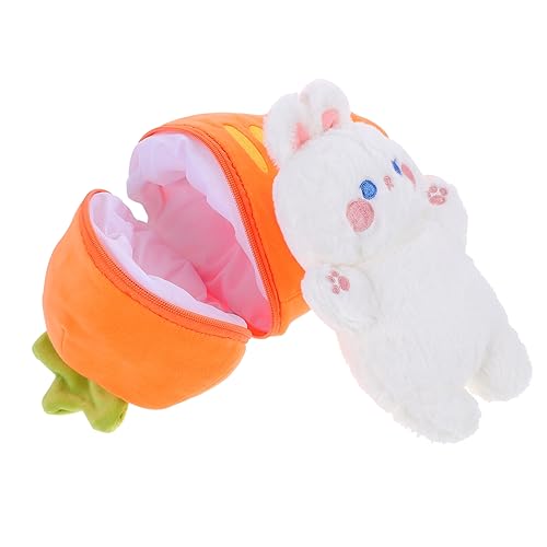 BESTOYARD Kuscheltier Karotten Hase Plüschspielzeug für Wendbares Stofftier mit Erdbeer zum Kindergeburtstag Dekoration für Jungen von BESTOYARD