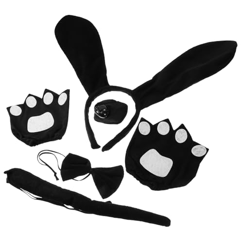 BESTYASH Hundeohren Kostümset für Hundestirnband mit Fliege und Nase Niedliches Hundekostüm Zubehör für Kinderpartys und Verkleidungen BESTYASH Hundeohren Kostümset für Hundestirnband mit Fliege und Nase Niedliches Hundekostüm Zubehör für Kinderpartys und Verkleidungen von BESTYASH