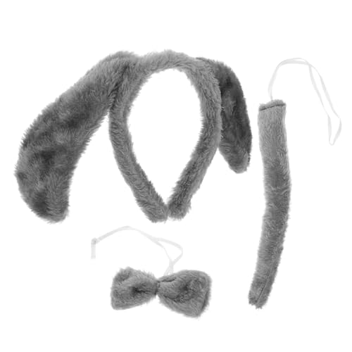 BESTYASH 1 Satz Hundestirnband Haarzubehör Welpe Cosplay-Zubehör für Hunde Cosplay -Kostüm Tierstirnband Partystirnband Tierkostüm Bühnenaufführungs-Requisiten Stoff Grau von BESTYASH