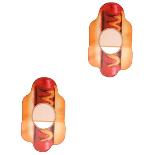 BESTYASH 2 Stück Lustiger Essenshut Wagen Hundemützen Trinkender Hut Faux-Bucket-Hut Lustiger Clownhut Lustiger Hut Kappe Hutmacher Lustige Baseballmütze Plüsch Seltsame Hüte Polyester von BESTYASH
