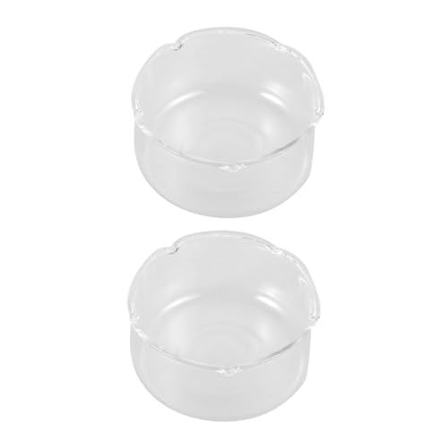BESTYASH 2 Stück Transparenter Blumentopf Aus Glas Blumenvase Terrarium Topfpflanze Terrarium Schreibtisch Terrarium Für Büro Wandvasen Für Blumen Glasvasen Für Blumen Moos von BESTYASH