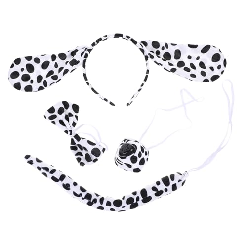BESTYASH Hundekostüm Zubehörset mit Verstellbarem Hundeohren Stirnband Falscher Nase und Schleife Leichtes Cosplay für Mädchen für Halloween Karneval und Kostümpartys BESTYASH Hundekostüm Zubehörset mit Verstellbarem Hundeohren Stirnband Falscher Nase und Schleife Leichtes Cosplay für Mädchen für Halloween Karneval und Kostümpartys von BESTYASH
