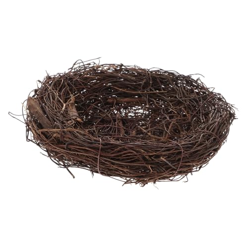 BESTYASH Kreatives Rattan Vogelnest Deko Ornament für Garten Balkon Haus Handgewebtes Künstliches Nest mit Feiner Verarbeitung Langlebig und Detailreich für Outdoor Dekoration BESTYASH Kreatives Rattan Vogelnest Deko Ornament für Garten Balkon Haus Handgewebtes Künstliches Nest mit Feiner Verarbeitung Langlebig und Detailreich für Outdoor Dekoration von BESTYASH
