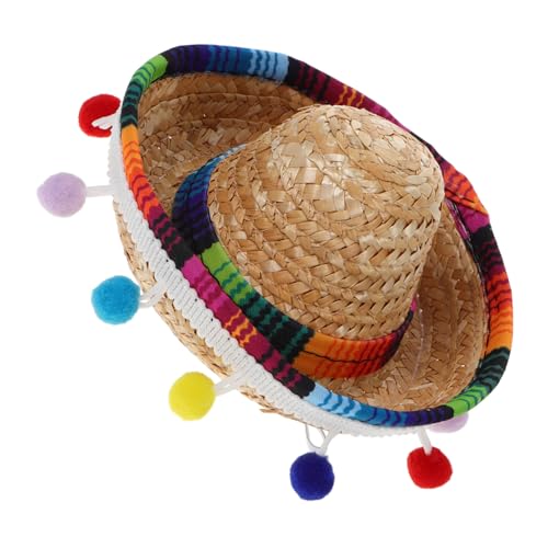 BESTYASH Mexikanischer Hut Mit Ballfransen Stirnband Kleiner Sombrero Für Partydekoration Geburtstagspartyzubehör Karnevalshut Für Haustiere Und Frauen BESTYASH Mexikanischer Hut Mit Ballfransen Stirnband Kleiner Sombrero Für Partydekoration Geburtstagspartyzubehör Karnevalshut Für Haustiere Und Frauen von BESTYASH