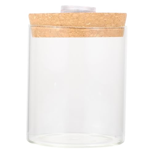 BESTYASH Mini Ökologische Landschaftsflasche aus Transparentem Borosilikatglas mit Holzdeckel Vielseitig als Aquarium Blumentopf und Dekorationsflasche für DIY Mikro Landschaften und BESTYASH Mini Ökologische Landschaftsflasche aus Transparentem Borosilikatglas mit Holzdeckel Vielseitig als Aquarium Blumentopf und Dekorationsflasche für DIY Mikro Landschaften und von BESTYASH