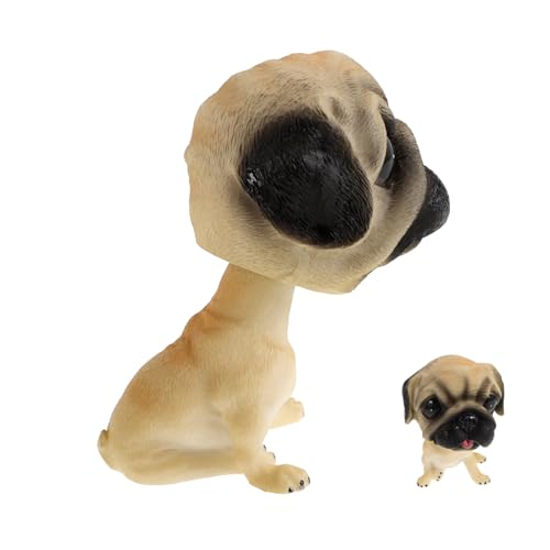 BESTYASH Niedlicher Wackelkopf Hund für Armaturenbrett Lustiges Hundespielzeug aus Kunstharz mit Wippendem Kopf Interaktive Dekoration für Autos Verspieltes Design BESTYASH Niedlicher Wackelkopf Hund für Armaturenbrett Lustiges Hundespielzeug aus Kunstharz mit Wippendem Kopf Interaktive Dekoration für Autos Verspieltes Design von BESTYASH