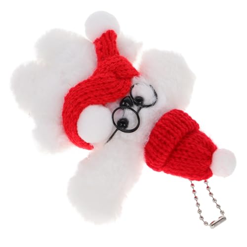 BESTYASH Plüsch Hund Mit Brille Und Schal Süßer Schlüsselanhänger Für Taschen Und Rucksäcke Lustiges Hundespielzeug Mit Kette Perfektes Für Hundeliebhaber Und Mädchen Lang BESTYASH Plüsch Hund Mit Brille Und Schal Süßer Schlüsselanhänger Für Taschen Und Rucksäcke Lustiges Hundespielzeug Mit Kette Perfektes Für Hundeliebhaber Und Mädchen Lang von BESTYASH