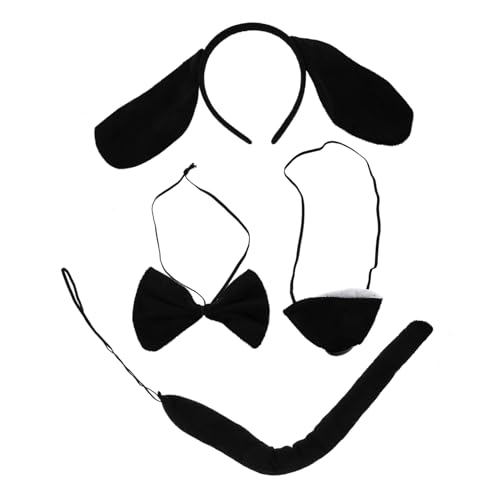 BESTYASH Puppy Kostüm Zubehör Hund Ohren Stirnband Schleife Fake Nase für Tierkostüm Cosplay Halloween Geburtstagsfeier Party Requisiten Leicht und Niedlich BESTYASH Puppy Kostüm Zubehör Hund Ohren Stirnband Schleife Fake Nase für Tierkostüm Cosplay Halloween Geburtstagsfeier Party Requisiten Leicht und Niedlich von BESTYASH