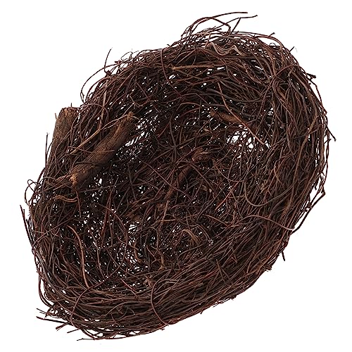 BESTYASH Vogelhaus Deko Aus Rattan Handgefertigtes Vogel-Nest Ornament Für Garten Und Miniaturlandschaften Hängend Kreative Gartendekoration Und Naturaccessoire BESTYASH Vogelhaus Deko Aus Rattan Handgefertigtes Vogel-Nest Ornament Für Garten Und Miniaturlandschaften Hängend Kreative Gartendekoration Und Naturaccessoire von BESTYASH