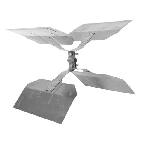 BESTonZON 1 Paar Windmühle Klinge Zubehör Fan Landwirtschaft Teil Eisen Silber BESTonZON 1 Paar Windmühle Klinge Zubehör Fan Landwirtschaft Teil Eisen Silber von BESTonZON