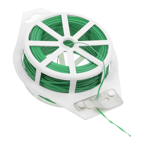BESTonZON 1 Rolle Gartenschneider Pflanzen Garten Flexibler Binder Drehbinder Gartenbinder Weiche Gartenbinder Drahtbinder Pflanzenbinder Kettenschloss Baumbinder Bindedraht Spule Draht von BESTonZON