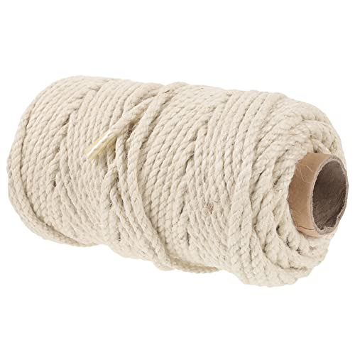BESTonZON 1 Rolle Hanfseilseilseil Sisal Jute mit kratzen Kratzer kratzseil selber Machen Katzenzubehör Kratzbaumseil für den Haushalt Ersatzseil für Kratzbaum DIY Katzenkratzseil Beige von BESTonZON