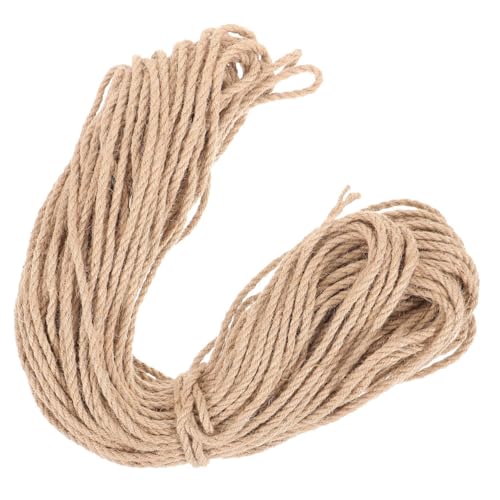 BESTonZON 1 Rolle Sisal Katzenkratzseil für DIY Katzenkratzsäulen Multifunktionales Hanfseil Langlebig und Umwickeln von Möbeln für Katzenrassen und Alter Khakifarben von BESTonZON