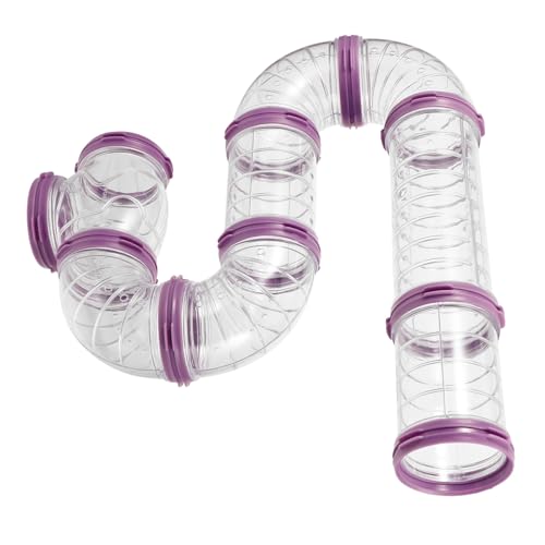 BESTonZON 1 Satz DIY Hamster Röhren Set Erweiterbarer Tunnel für Hamsterkäfig Transparentes Zubehör für Kleintiere Geeignet für Hamster Meerschweinchen und von BESTonZON