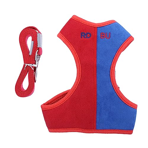 BESTonZON 1 Satz Haustier Hundeleine Welpe Einstellbar Schild Klein Chihuahua-Geschirr Hundehalfter Kein Ziehen Führen Hund Und Leine Stichworte Fliehen Beleg XXX Wildleder- von BESTonZON