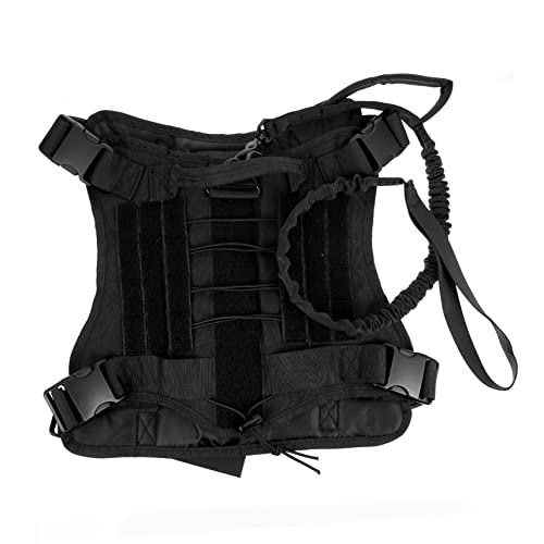 BESTonZON 1 Satz Hunde Weste Service Hundewestegurt Welpengeschirr Groß Gepolsterte Hundeweste Hundekabelbaum Ausbildung Hundegeschirr Mit Outdoor-Weste Für Black Oxford-Stoff von BESTonZON
