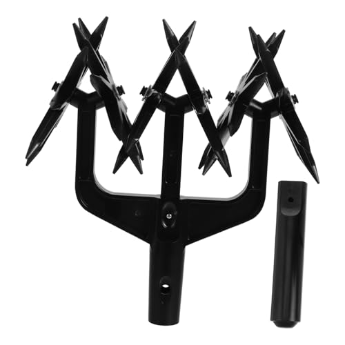 BESTonZON 1 Set Gartenbodenkultivator Kreiselgrubber Werkzeug Mit Spikes Gartenbodenvertikutierer Belüfter Tiefpflügen Rasenfräse Für Die Gartenbearbeitung von BESTonZON