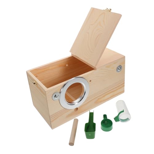 BESTonZON 1 Set Papageiennistkasten Sittichkäfig Vogelkäfighäuser Sittichnest Für Käfig Vögel Nest Hängendes Vogelhaus Wellensittichnest Vogelhaus Für Vogelkäfig Nistkästen Holz Beige BESTonZON 1 Set Papageiennistkasten Sittichkäfig Vogelkäfighäuser Sittichnest Für Käfig Vögel Nest Hängendes Vogelhaus Wellensittichnest Vogelhaus Für Vogelkäfig Nistkästen Holz Beige von BESTonZON