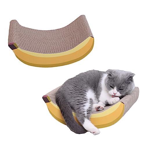 BESTonZON 1 Stück Banana Corrugated Cat Kratzbaum Geformt Kratzunterlagen Für Wohnungskatzen Kätzchen Kratzbrett Katzen-kratzunterlage Kätzchen Kratzbaum Kätzchenkratzer Yellow BESTonZON 1 Stück Banana Corrugated Cat Kratzbaum Geformt Kratzunterlagen Für Wohnungskatzen Kätzchen Kratzbrett Katzen-kratzunterlage Kätzchen Kratzbaum Kätzchenkratzer Yellow von BESTonZON