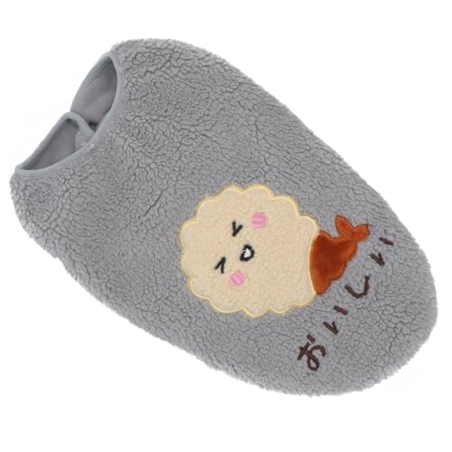 BESTonZON 1 Stück Fleeceweste Für Haustiere Haustierbekleidung Aus Baumwolle Hunde Mit Welpenpullover Katze Weste Warme Weste Katzenweste Winterkostüm Für Haustiere Plüsch Grey von BESTonZON