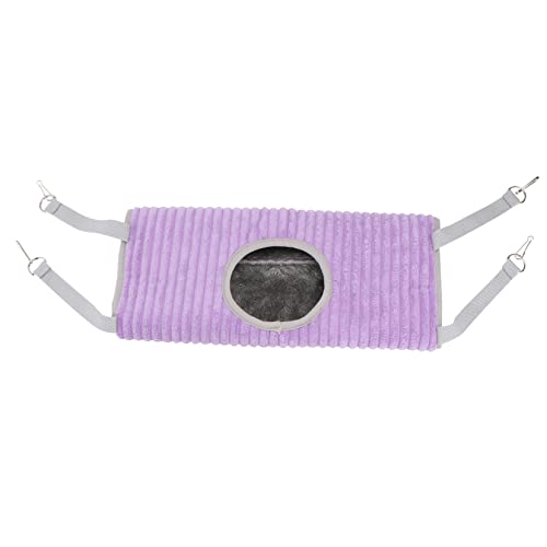 BESTonZON 1 Stück Hängematten-tunnelnest Haustier Drinnen Hamster Warmes Hängebett Kleines Hundebett Waschbar Meerschweinchen Hängematte Hängende Hängemattenhütte Beutel Polyester Violett von BESTonZON